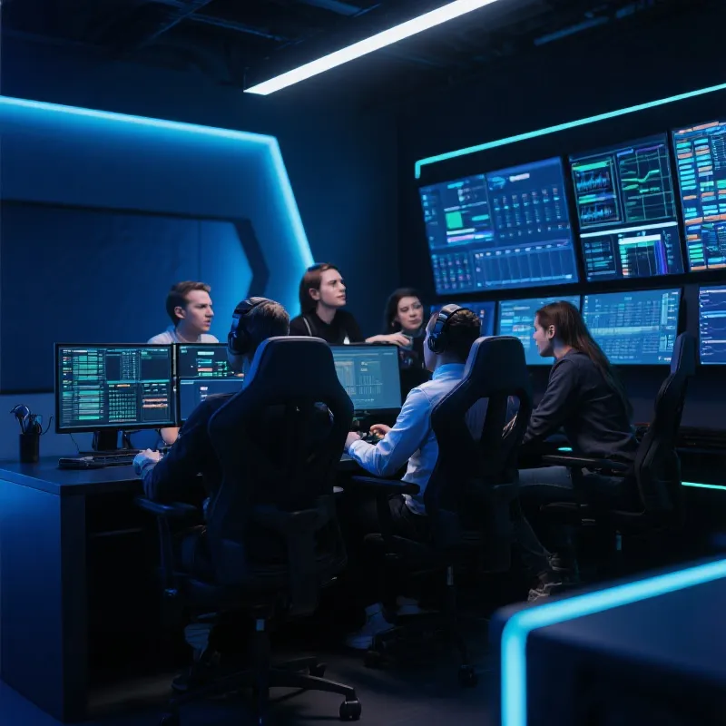 电竞数据分析团队工作场景